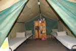 Inside a Safari Tent
